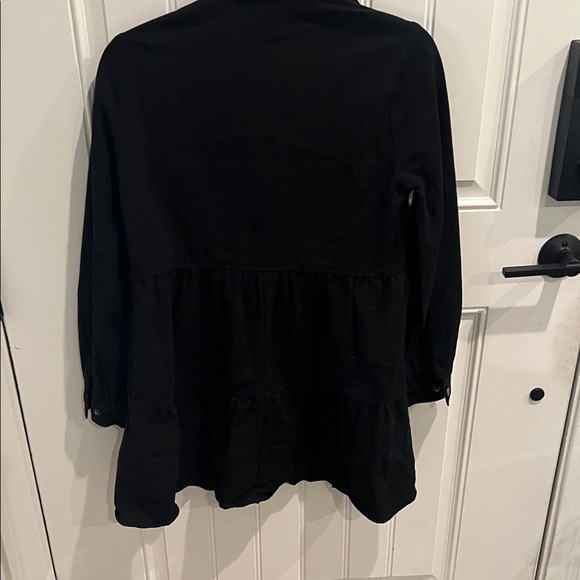 HYFVE Small Classic Black Jean tiered button down Jean jacket 100% cotton - Picture 4 of 7